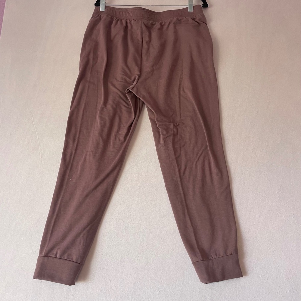 Eddie Bauer Lounge Womens Mauve Jogger Pants Soft Stretch Pockets Rose Sz Large‎ - Picture 7 of 11